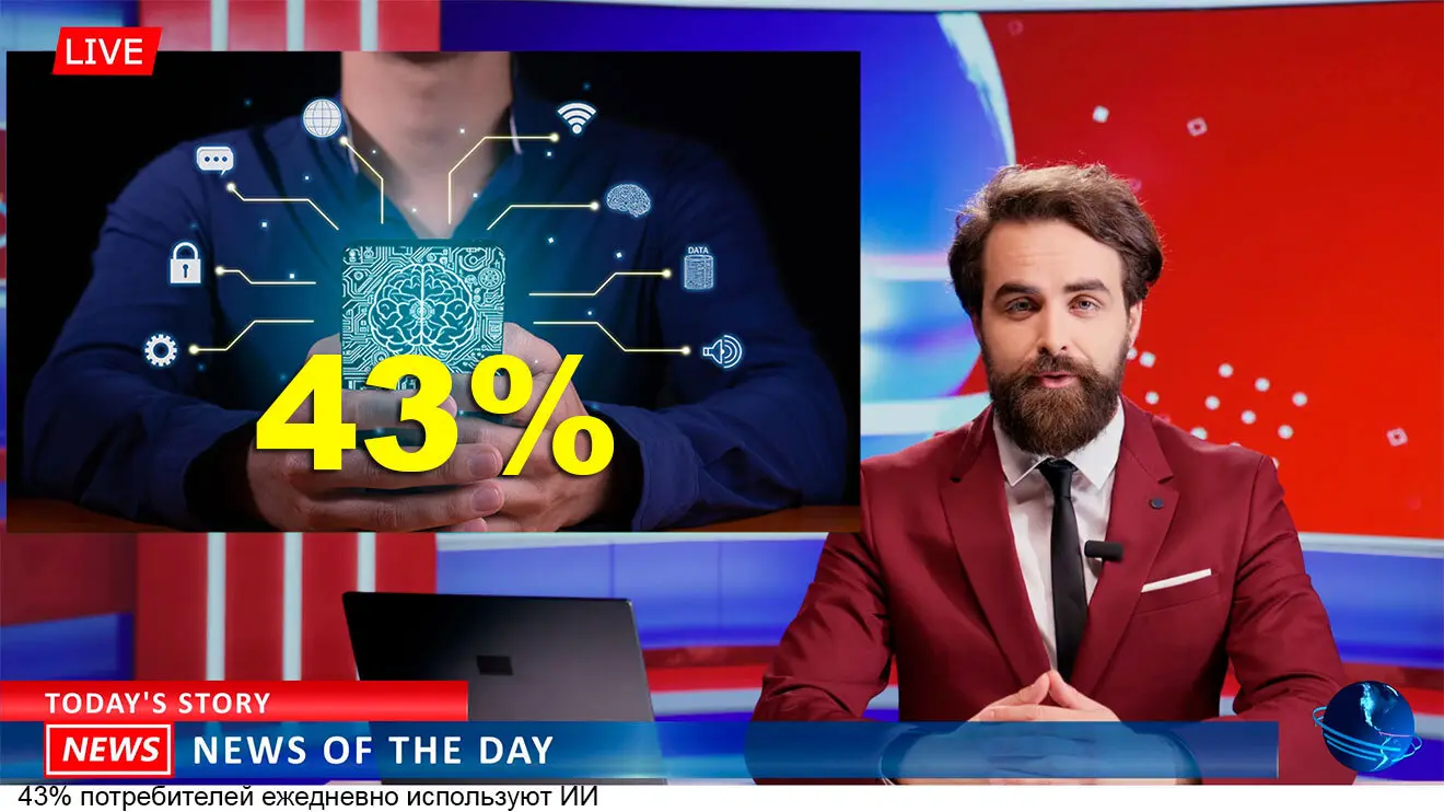 43% потребителей ежедневно используют ИИ