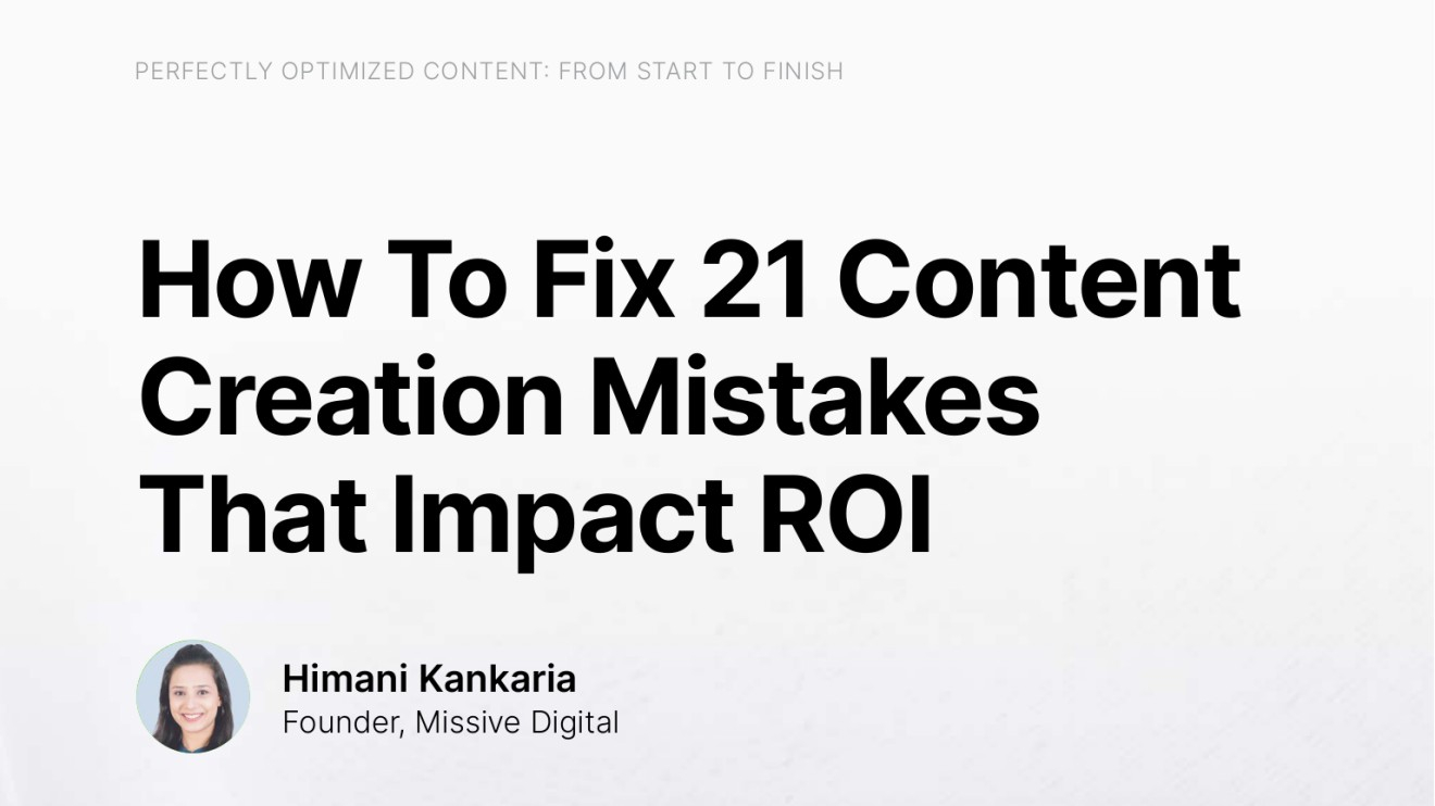 Как исправить 21 ошибку при создании контента, влияющую на ROI