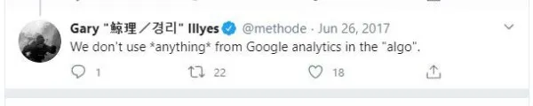 Мы не используем ничего из Google Analytics